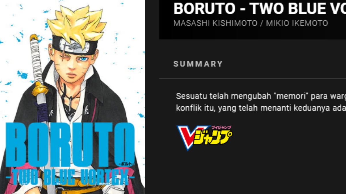 Boruto Two Blue Vortex Chapter 3 Telah Rilis Berikut Link Beserta Spoiler Lengkapnya