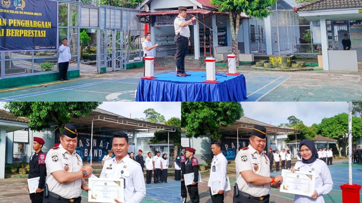 Apel Apresiatif, Lapas Narkotika Muara Beliti Teguhkan Budaya Kerja melalui Penghargaan Pegawai Berprestasi