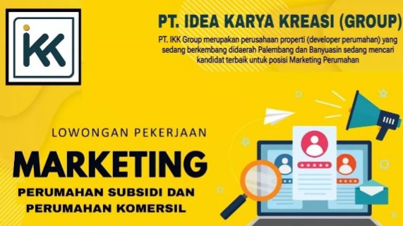 Lowongan Kerja di PT Idea Karya Kreasi Group Palembang, Ini Posisi dan Syaratnya
