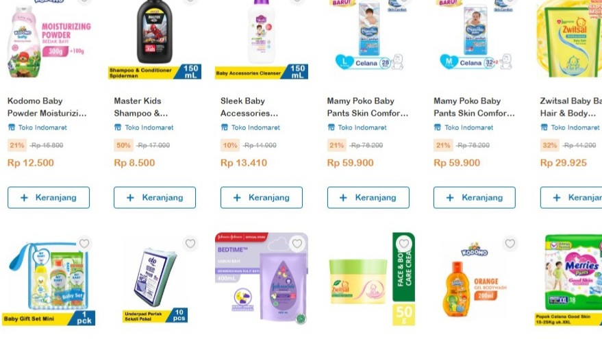 DISKON 36 Produk Perlengkapan Bayi di Indomaret, Hingga 50 Persen, Periode 1 sampai 15 Desember 2023