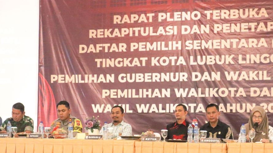 Ini DPS Pilkada Lubuk Linggau 2024, KPU Laksanakan Pleno, Berikut Sebarannya