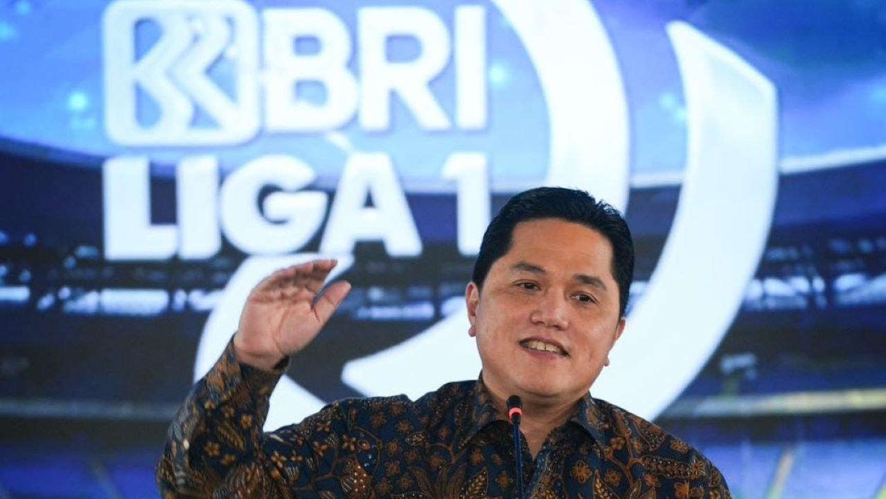 Erick Thohir Targetkan BRI Liga 1 Bisa Bersaing di Level Asia