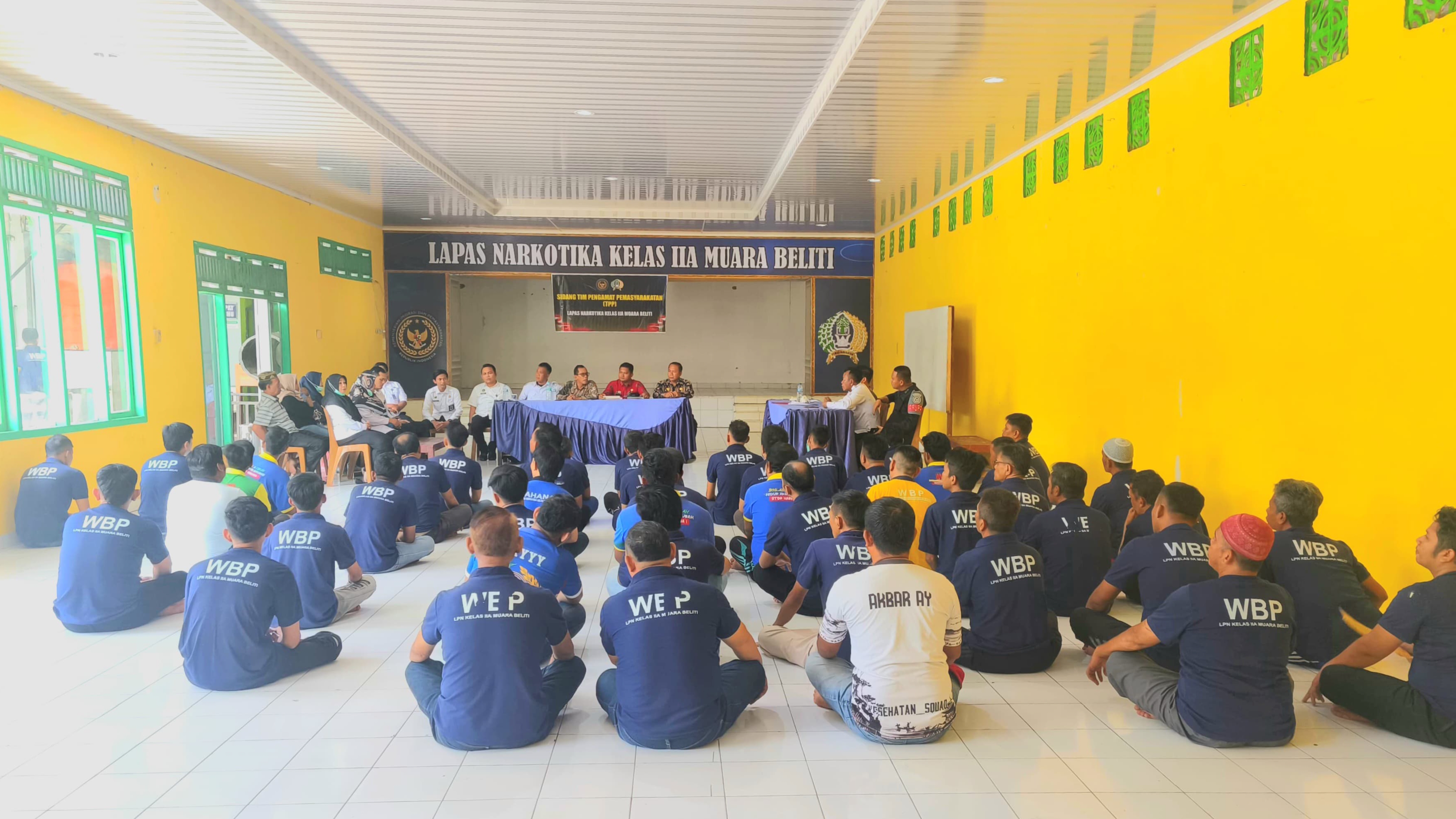Wujudkan Pembinaan Profesional, Lapas Narkotika Muara Beliti Laksanakan Sidang TPP