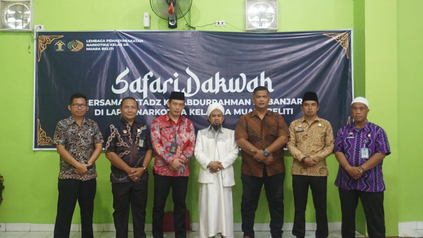 Lapas Narkotika Kelas IIA Muara Beliti Terima Kunjungan Safari Dakwah Ustadz Abdurahman Al Banjari