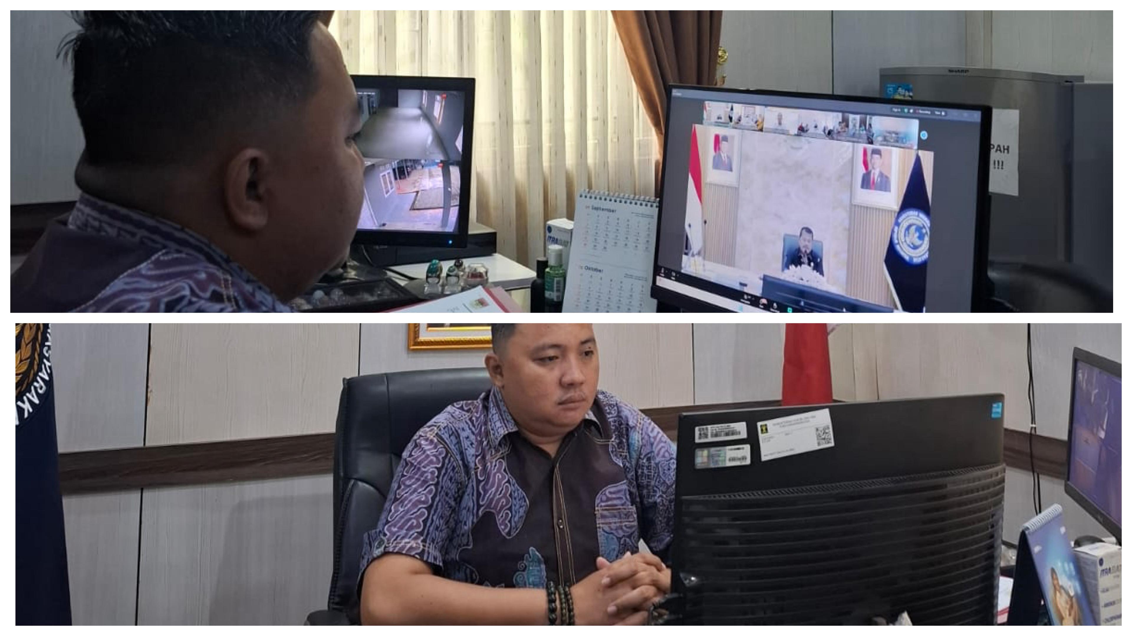 Kabapas Muratara Ikuti Pengarahan Dirjenpas Secara Virtual, Ini yang Ditekankan