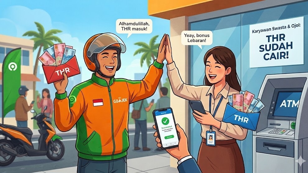 Ojol Dapat BHR Lebaran 2026, Apa Bedanya dengan THR? Cek di Sini