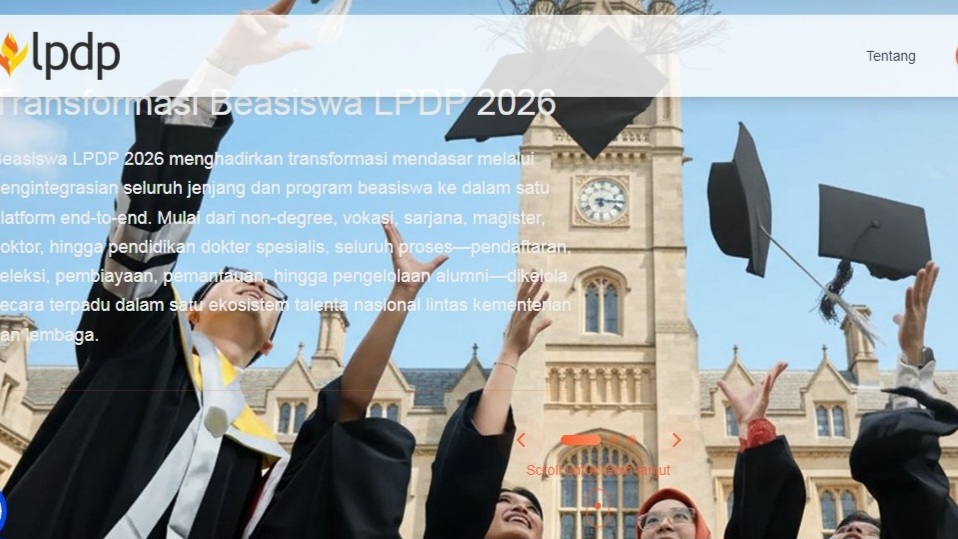 Link Daftar Beasiswa LPDP 2026 Lengkap dengan Jadwalnya