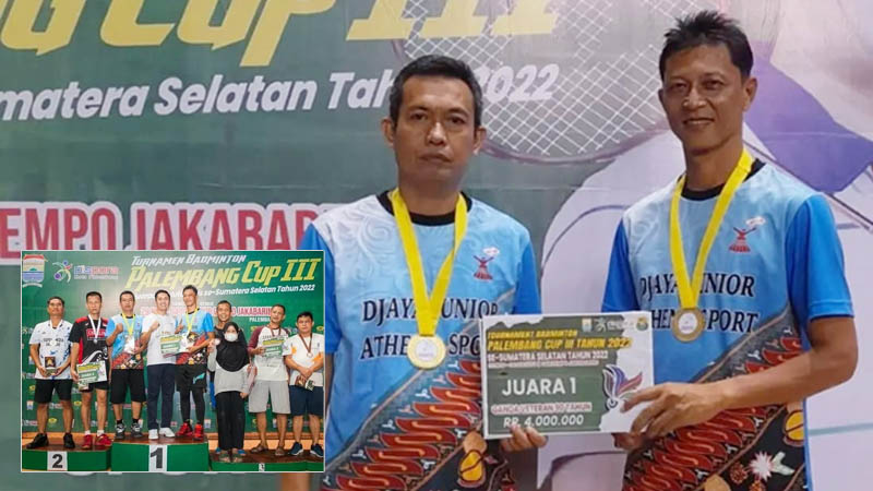 Membanggakan, Atlet Lubuklinggau Juarai Turnamen Badminton Palembang Cup III se-Sumsel 2022