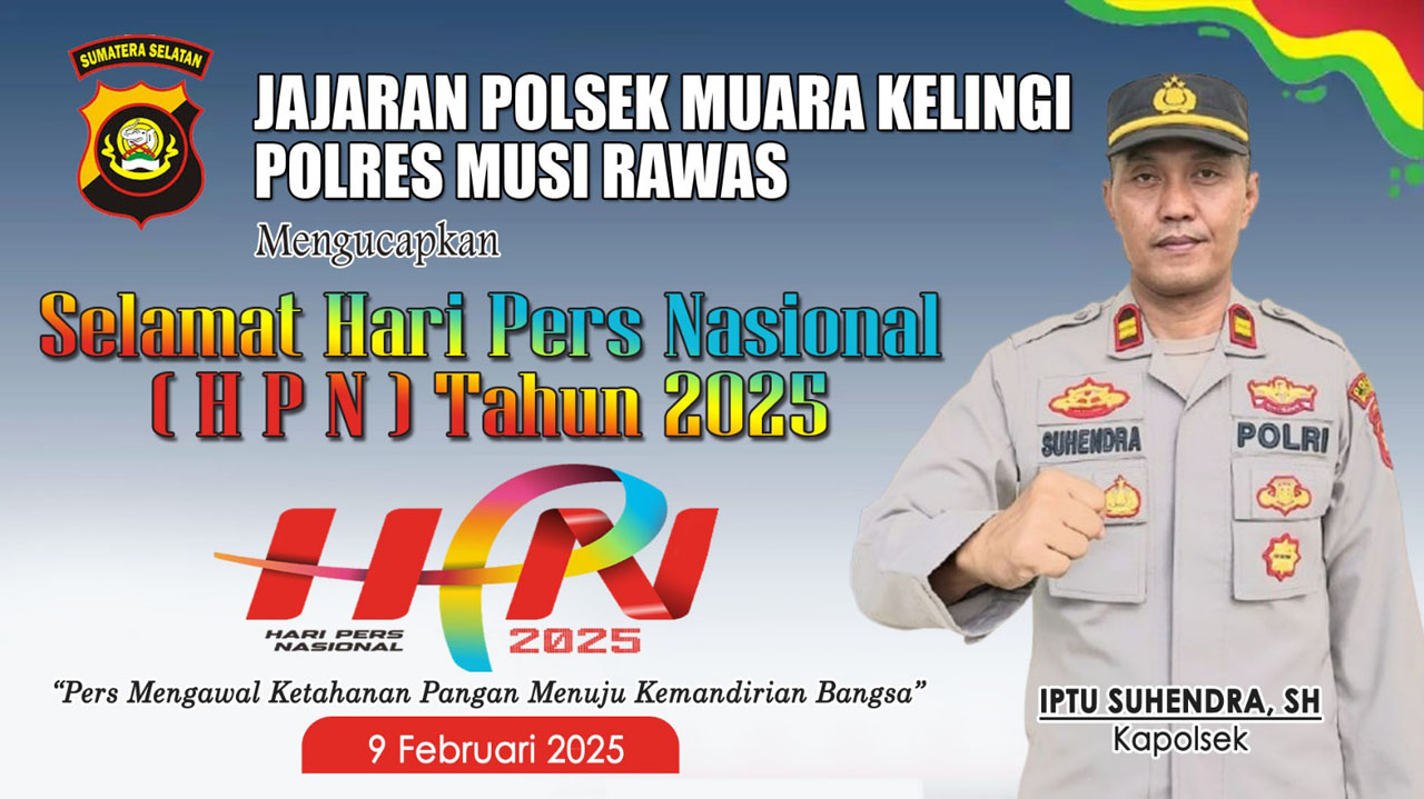 Polsek Muara Kelingi Ucapkan Selamat HPN 2025