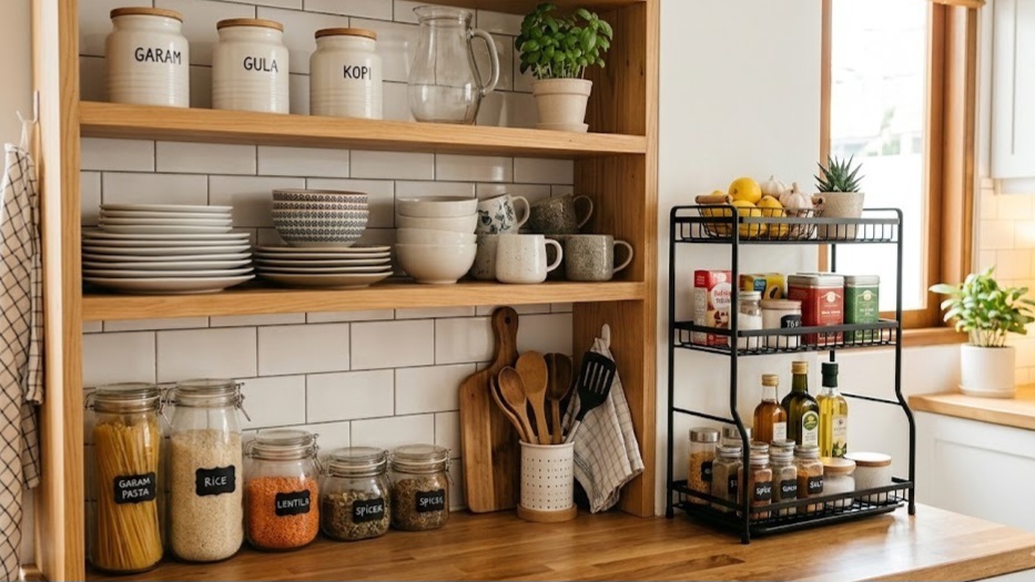 Catat, 5 Tips Memilih Rak Dapur untuk Hadirkan Tatanan Rapi dan Estetik