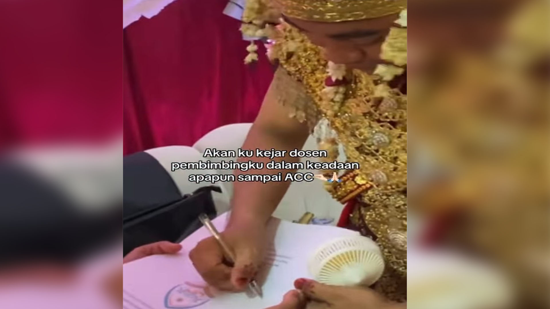 Viral! Demi ACC Skripsi, Mahasiswi UIN Al-Azhaar Lubuk Linggau Kejar Dosen Sampai ke Pelaminan