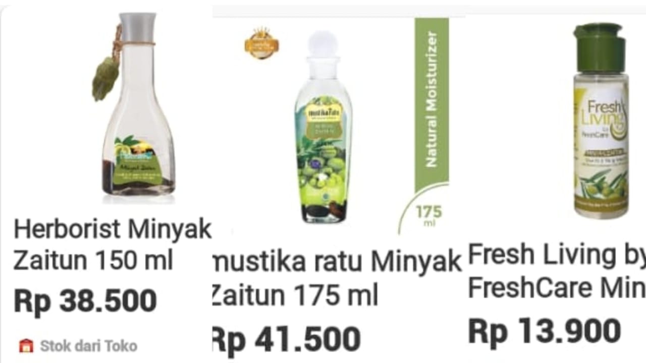 9 Produk Minyak Zaitun Dijual di Alfamart