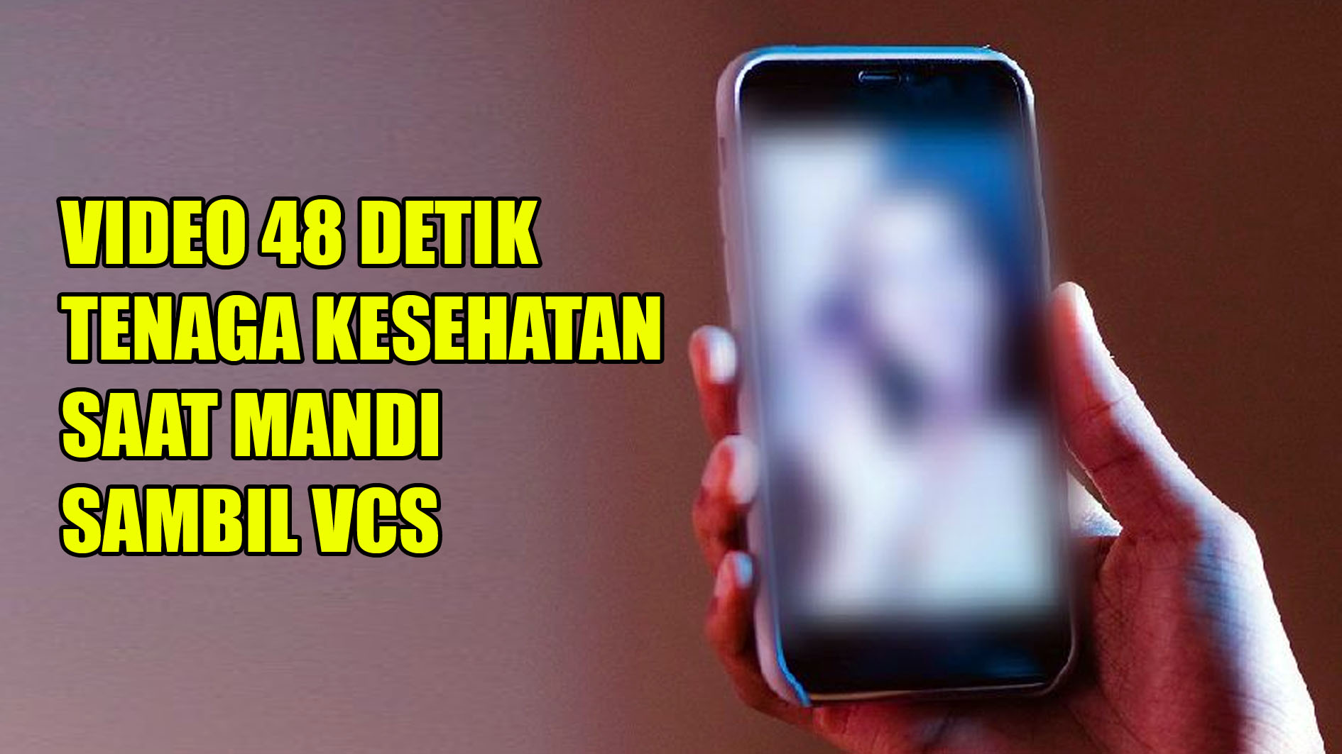 Viral! Video Syur 48 Detik Tenaga Kesehatan di Ogan Ilir Saat Mandi Sambil VCS