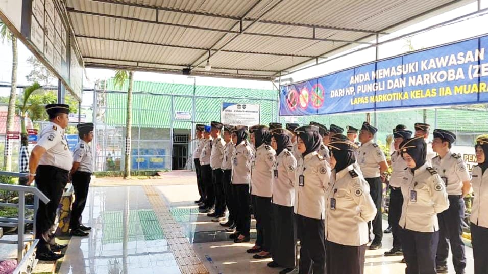 Kalapas Narkotika Muara Beliti Tekankan Pentingnya Disiplin dan Profesionalisme dalam Bertugas