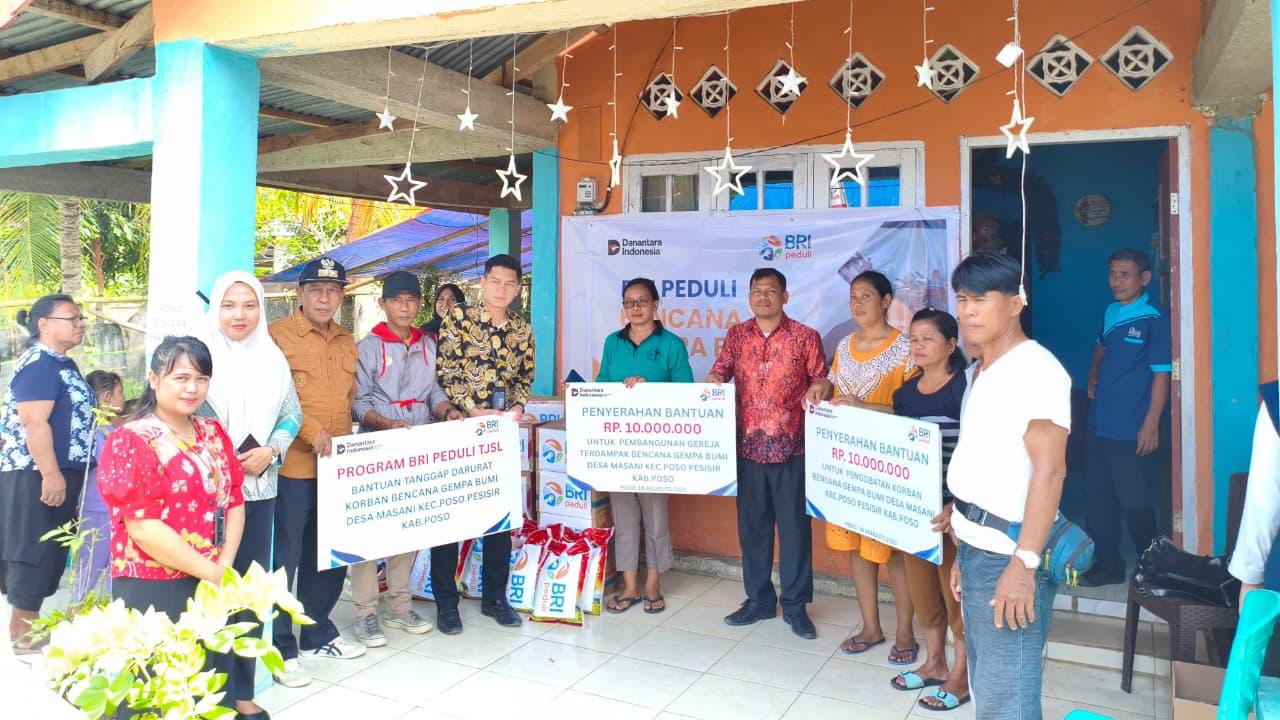 Tanggap Bencana Gempa Poso, BRI Peduli Salurkan Bantuan Bagi Korban Terdampak