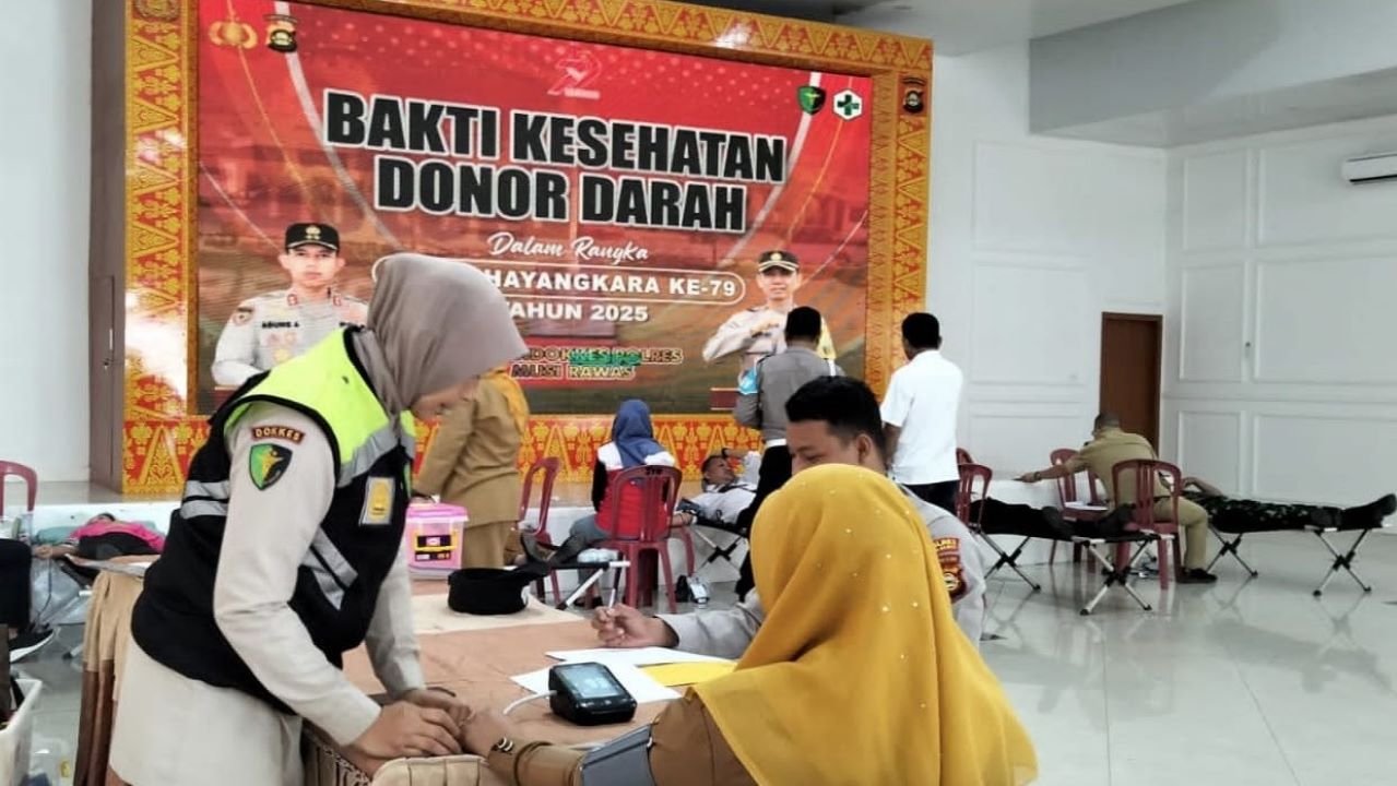 Selamatkan Pasien Butuhkan Darah, Polres Musi Rawas Sumbang Puluhan Kantong 