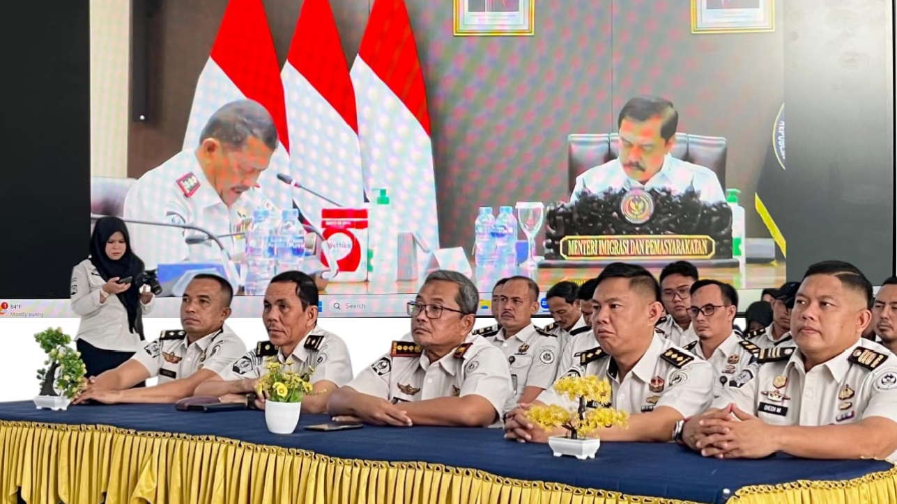 Lapas Lubuk Linggau Ikuti Rapat Analisis dan Evaluasi Bidang Pemasyarakatan