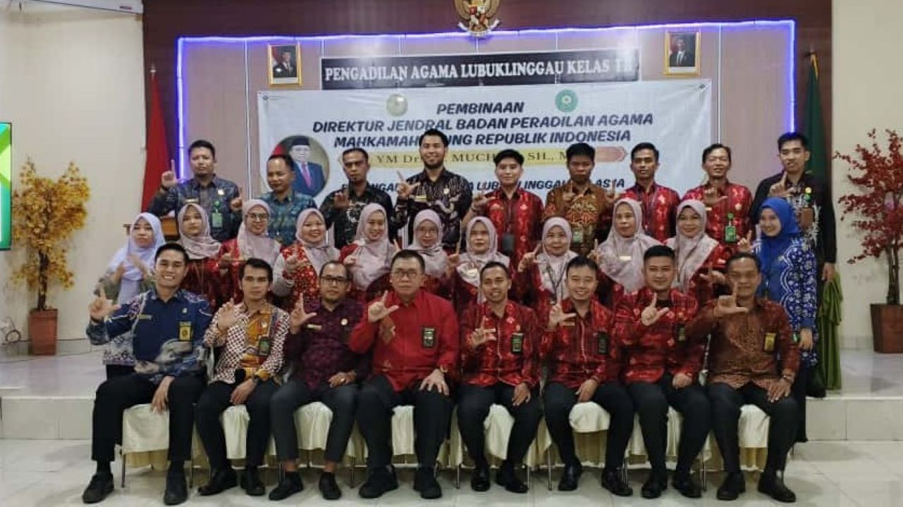 Dirjen Badilag MA RI Lakukan Pembinaan di Pengadilan Agama Lubuk Linggau, Ungkap Rasa Bangga