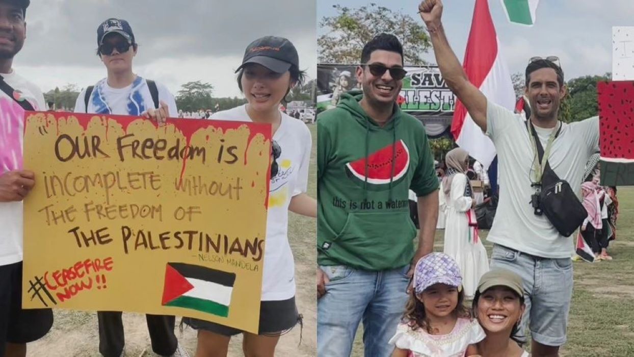 Aksi Kemanusiaan Bela Palestina di Bali, Warga Lintas Agama Hingga Turis Ikut Aksi