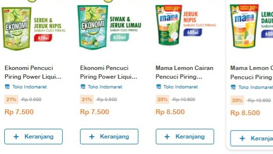 Diskon 12.12 di Indomaret, Produk Sabun Cuci Piring, Mama Lemon Hanya Rp900