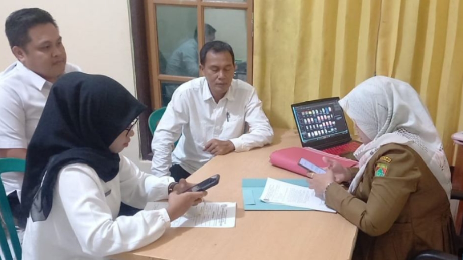 Pegawai ATR BPN Musi Rawas Koordinasi dengan Disperkim Musi Rawas