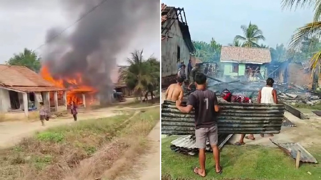 Ditinggal ke Warung, Satu Rumah di Nibung Musi Rawas Utara Terbakar, Begini Kondisinya