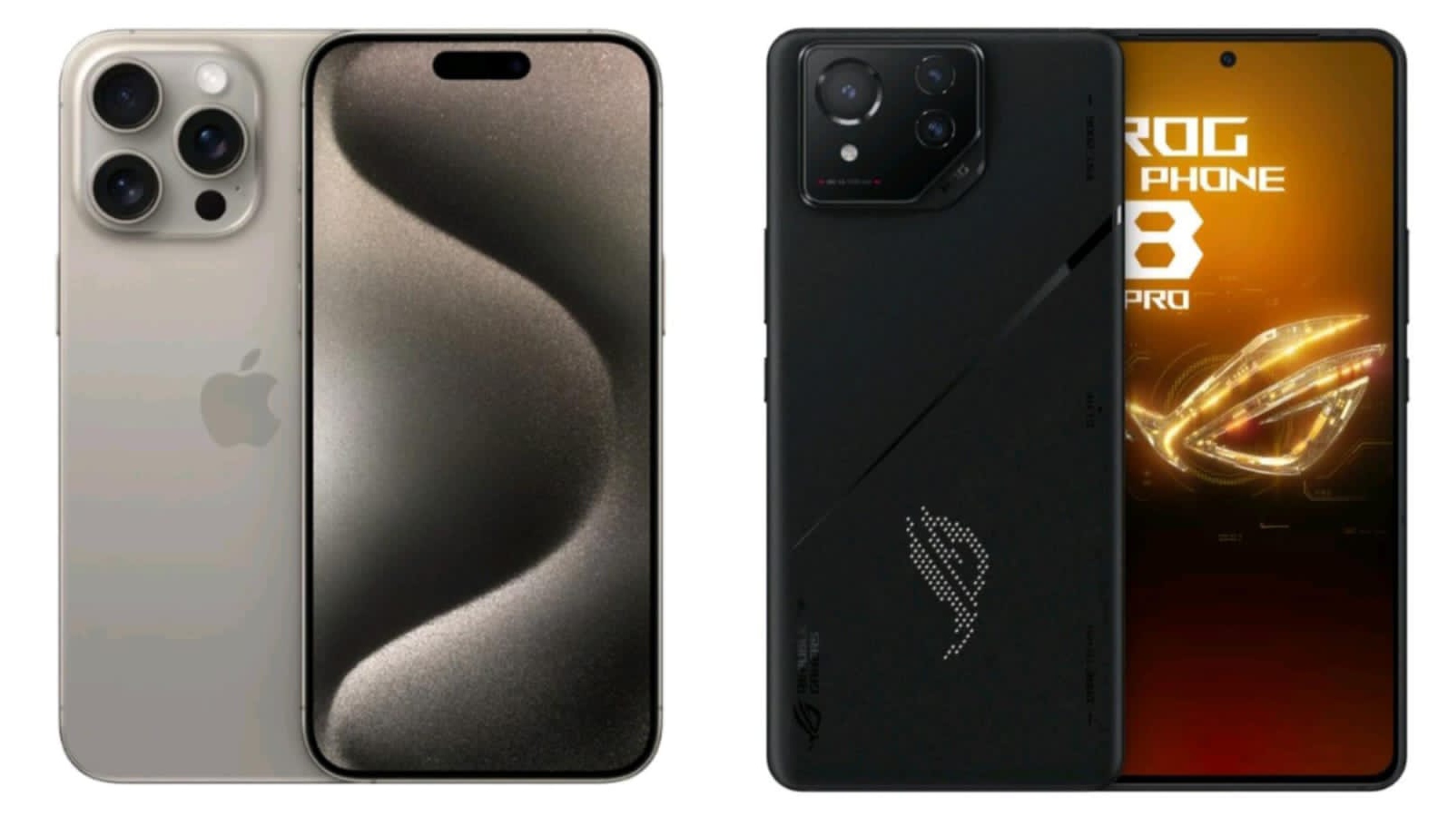 Duel Sengit Handphone Terbaik 2024, ROG Phone 8 Pro Vs iPhone 15 Pro Max, Spesifikasi Mana Lebih Bagus?
