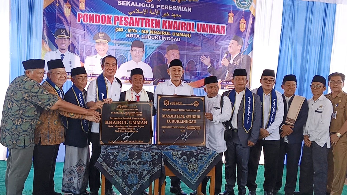 Ponpes Khairul Ummah Lubuk Linggau Sukses Gelar Tabligh Akbar Sekaligus Peresmian Oleh Wali Kota