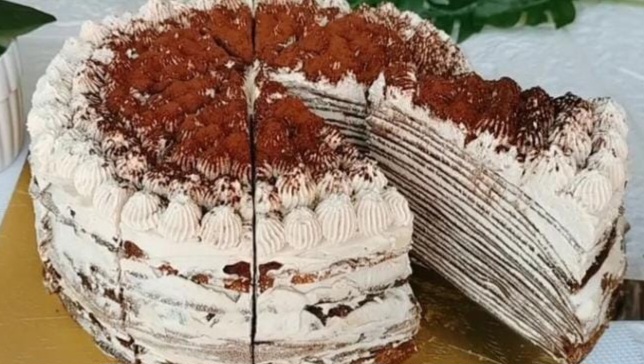 Resep Mille Crepes Tiramisu, Kue yang Memiliki Banyak Lapisan, Yuk Coba Buat di Rumah 