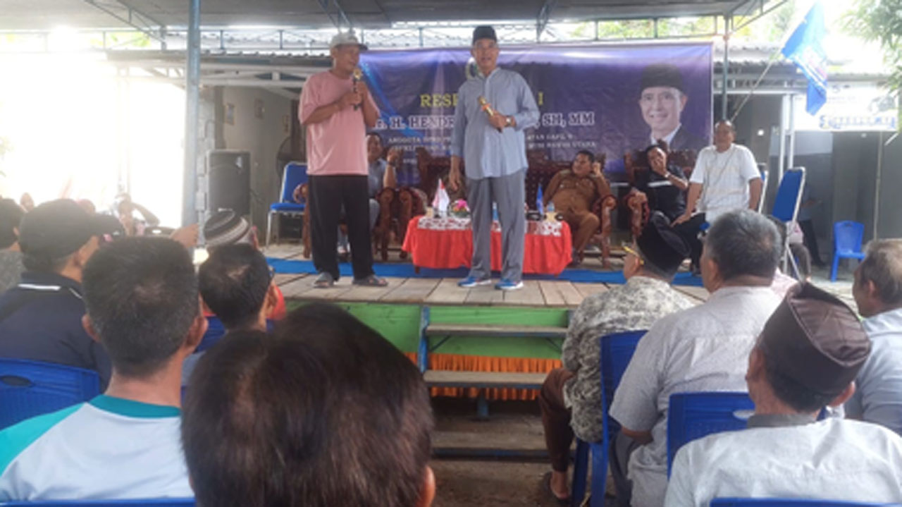 Reses di Tanah Periuk Musi Rawas, Hendra Gunawan Anggota DPRD Sumsel Serap Aspirasi Masyarakat