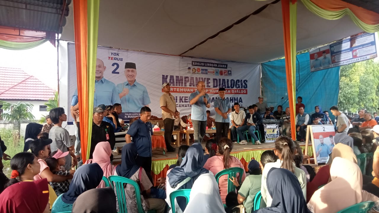 Yoppy Karim dan H Rustam Disambut Warga Rahma, Dahulu Menang di Sini