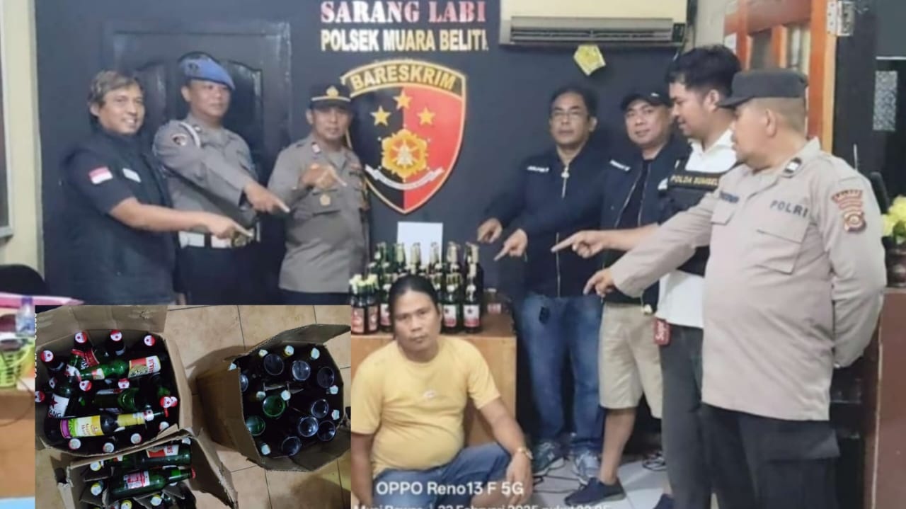 Puluhan Botol Miras Disita dari Warung di Musi Rawas Jelang Ramadan 1446 H, Ini Ancaman Hukumannya