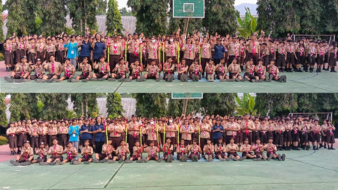 Peringati Hari Pramuka ke-65, SMP Xaverius Lubuk Linggau Gelar Upacara Tanamkan Jiwa Patriotisme 