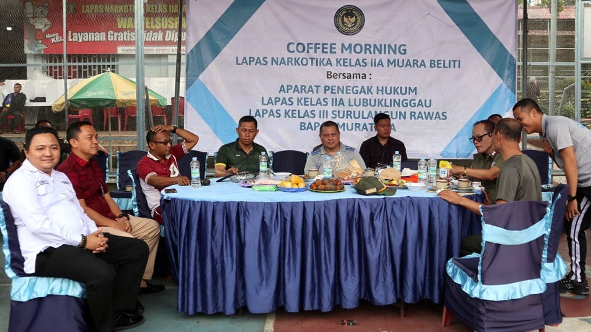 Kabapas Muratara Roby Fernadez Ikuti Giat Coffee Morning di Lapas Narkotika Muara Beliti