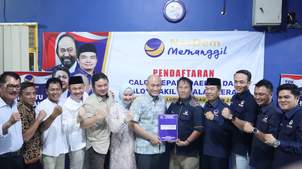 Pilkada Lubuk Linggau, H Rachmat Hidayat Ambil Formulir Bakal Calon Wali Kota di DPD NasDem