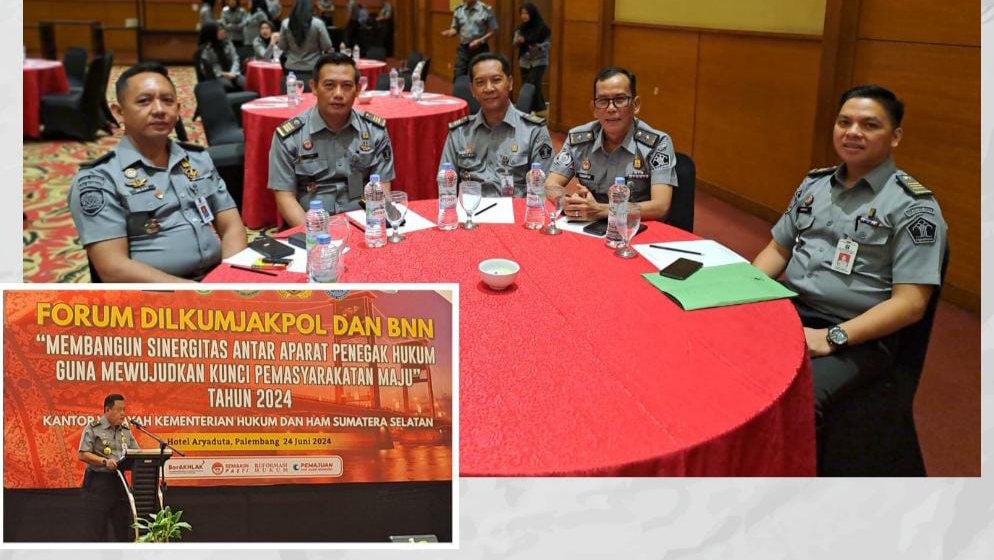 Bangun Sinegritas, Lapas Narkotika Kelas IIA Muara Beliti  Ikuti Forum Dilkumjakpol dan BNN