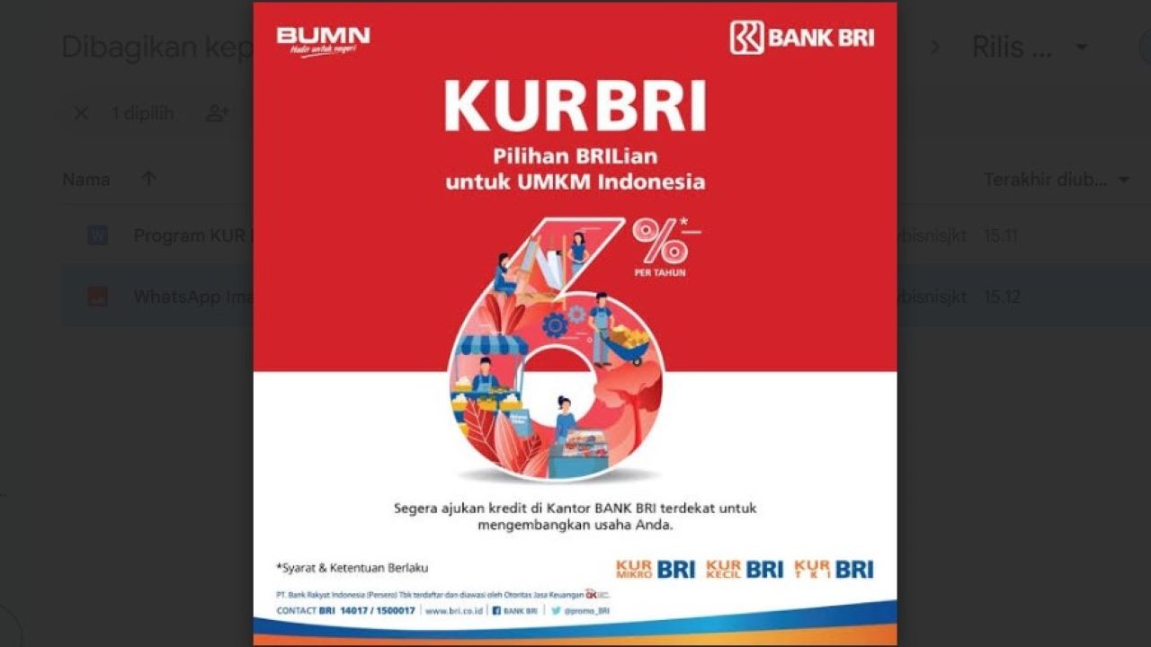 Program KUR BRI: Solusi Finansial Andalan untuk UMKM, Dorong Pertumbuhan Ekonomi Lokal