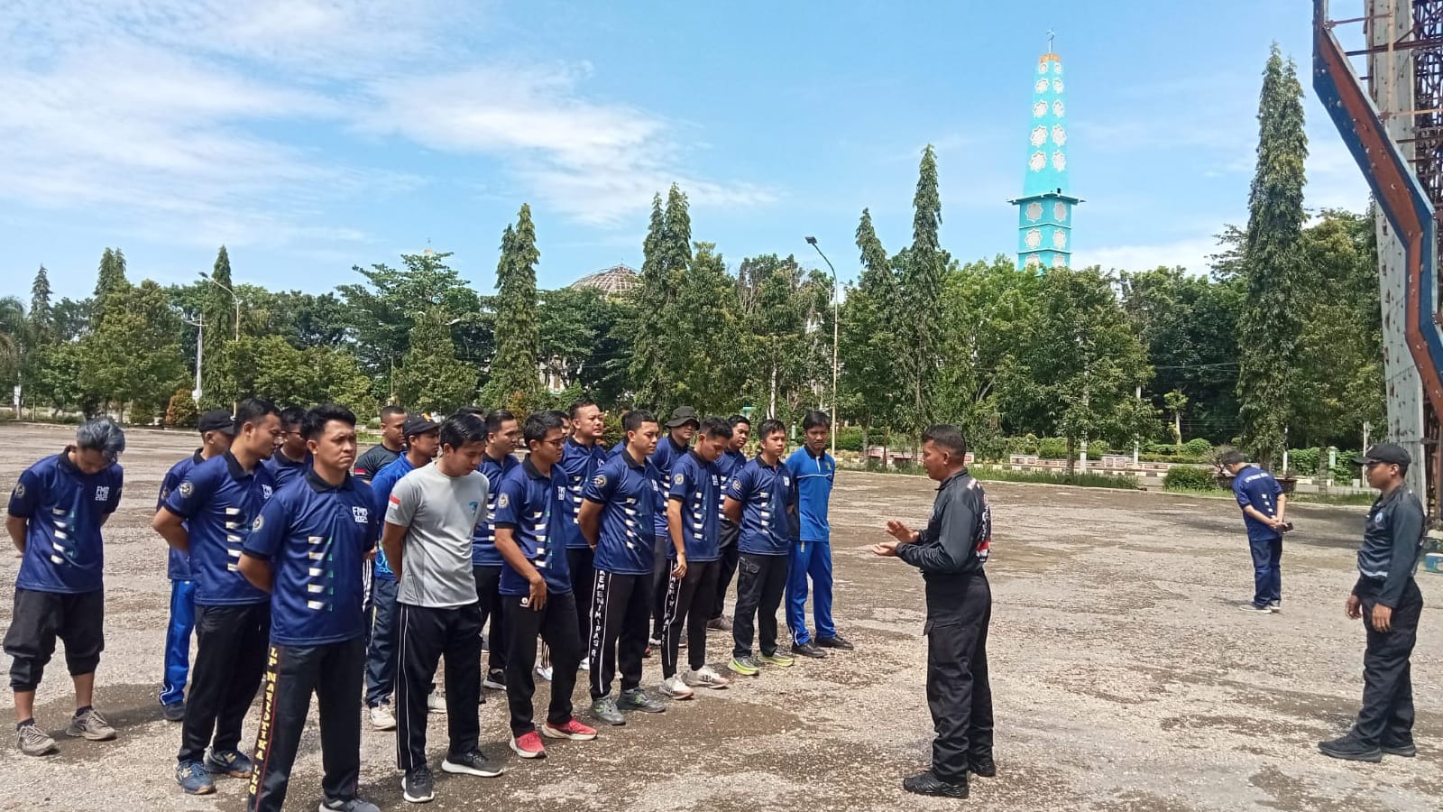 Jaga Kebugaran, Lapas Narkotika Muara Beliti Gelar Binsik, Dipandu Brimob Batalyon B Lubuk Linggau
