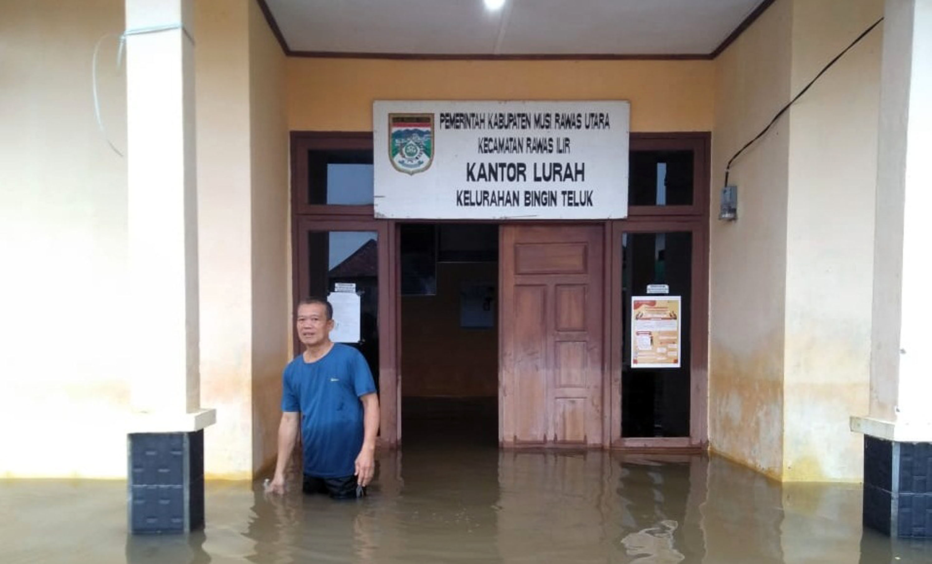 Kantor Lurah, Sekolah dan Sawah di Muratara Terendam Banjir 30 Cm