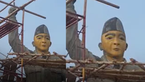 Patung Bung Karno di Banyuasin Seharga Rp500 Juta Terancam Dibongkar Karena Tidak Mirip