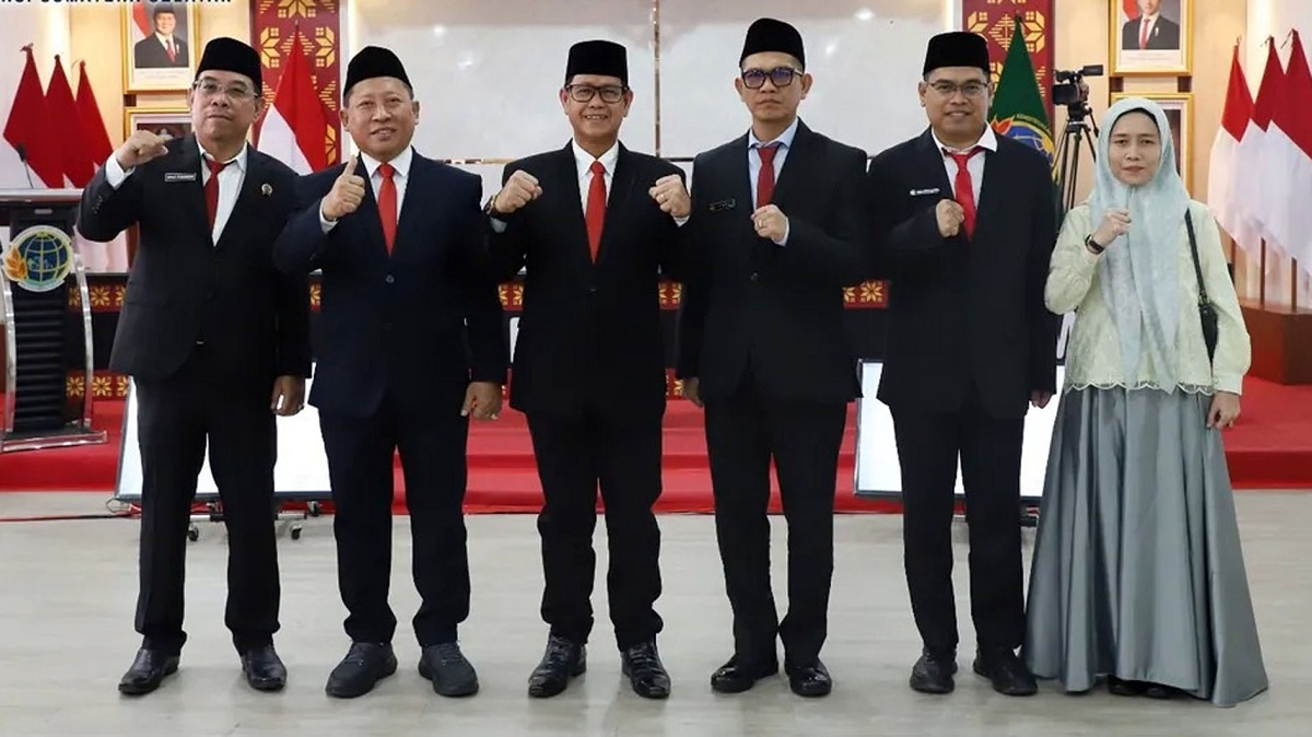 Kakanwil BPN Sumsel Ikuti Pelantikan dan Pengambilan Sumpah Jabatan Struktural Kementerian ATR/BPN