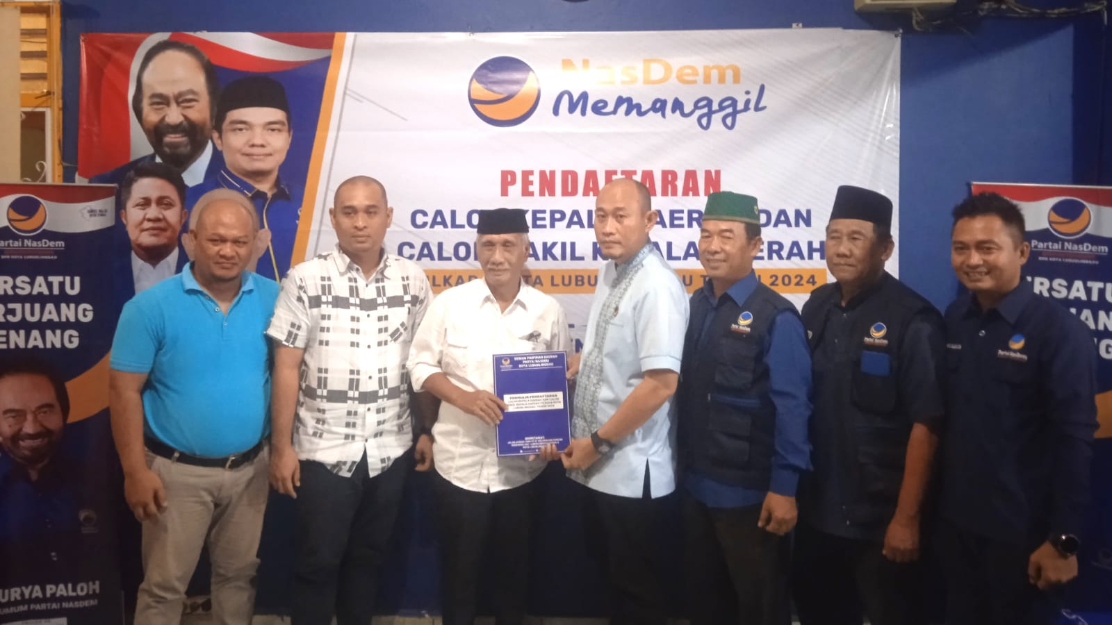 3 Kali Ikut Pilkada, H Rustam Effendi Ambil Formulir Bakal Calon Wali Kota Lubuk Linggau di DPD NasDem