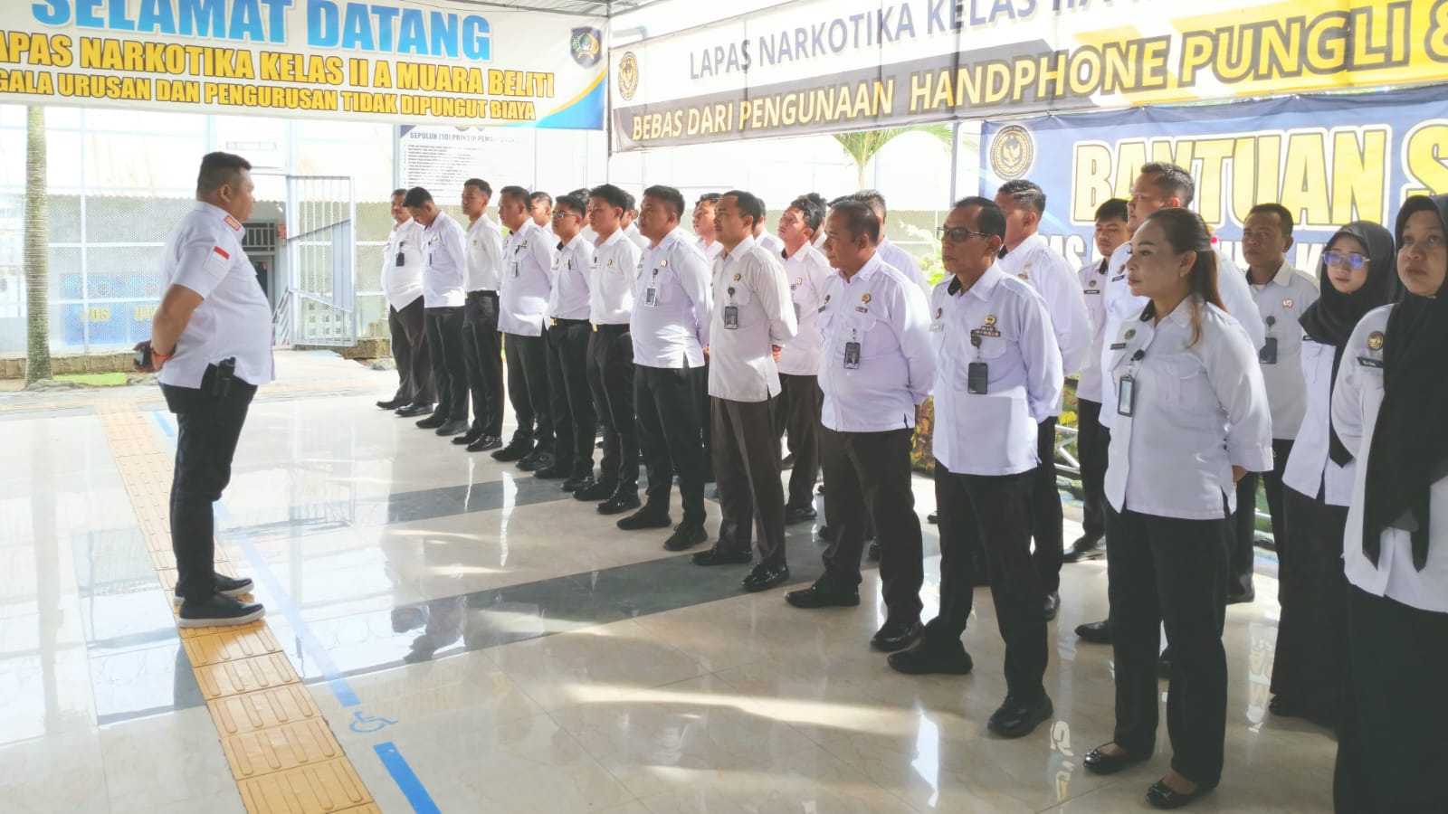 Kalapas Narkotika Muara Beliti Tekankan Sinergi dan Profesionalisme dalam Apel Pagi