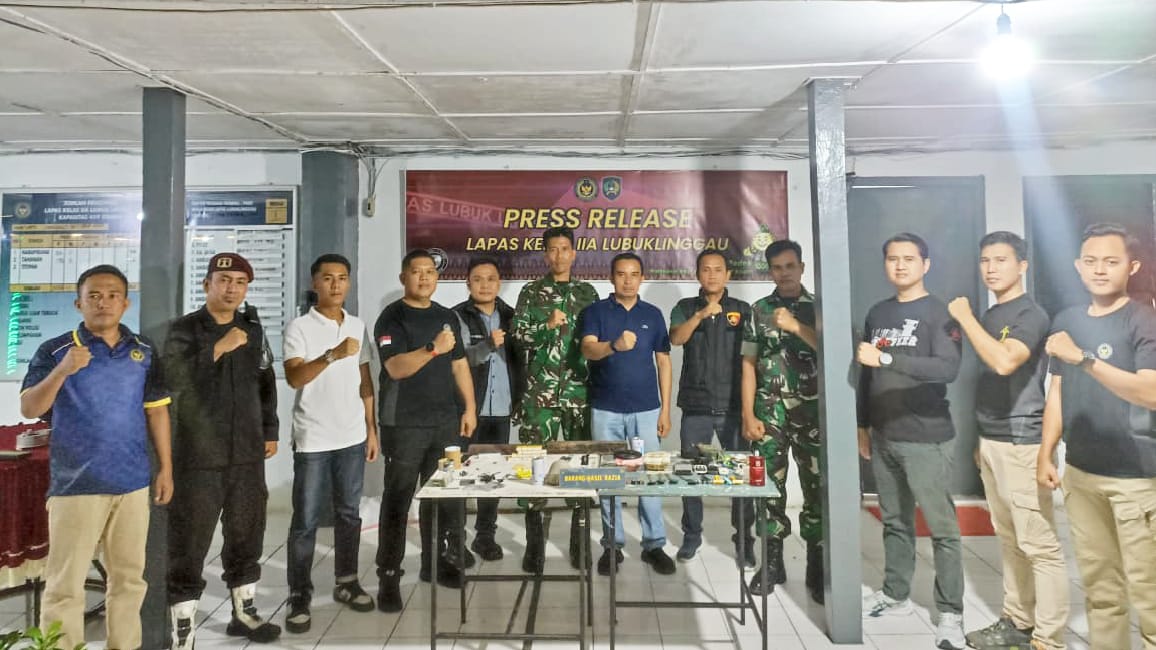 Lapas Lubuk Linggau Gandeng TNI–Polri Gelar Razia Gabungan, Kalapas Tegaskan Ini