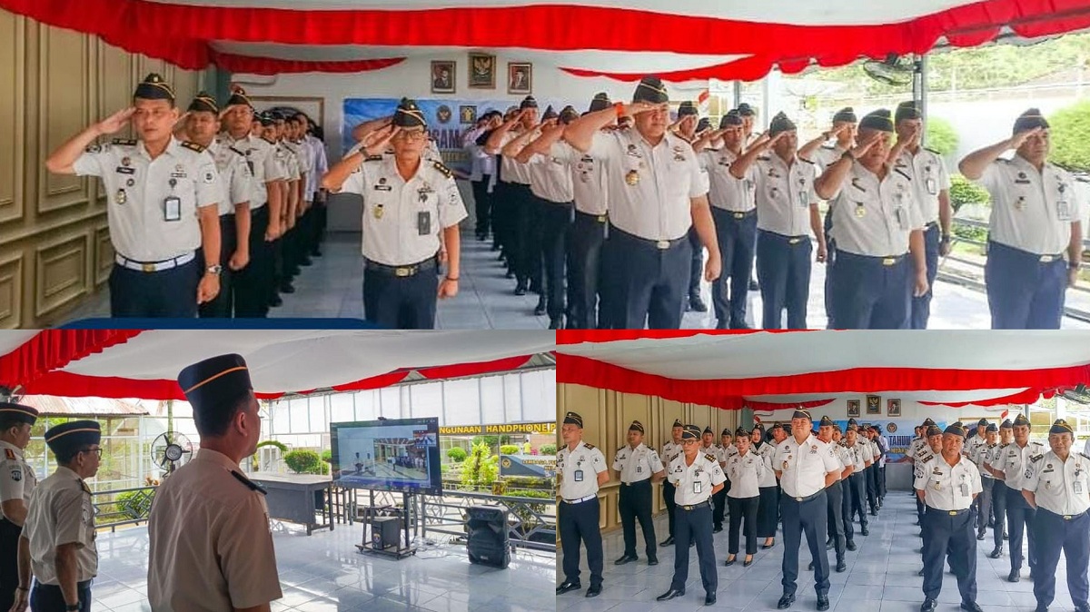 Sinergi dan Soliditas, Lapas Narkotika Muara Beliti Hadiri Apel Bersama Empat Kementerian