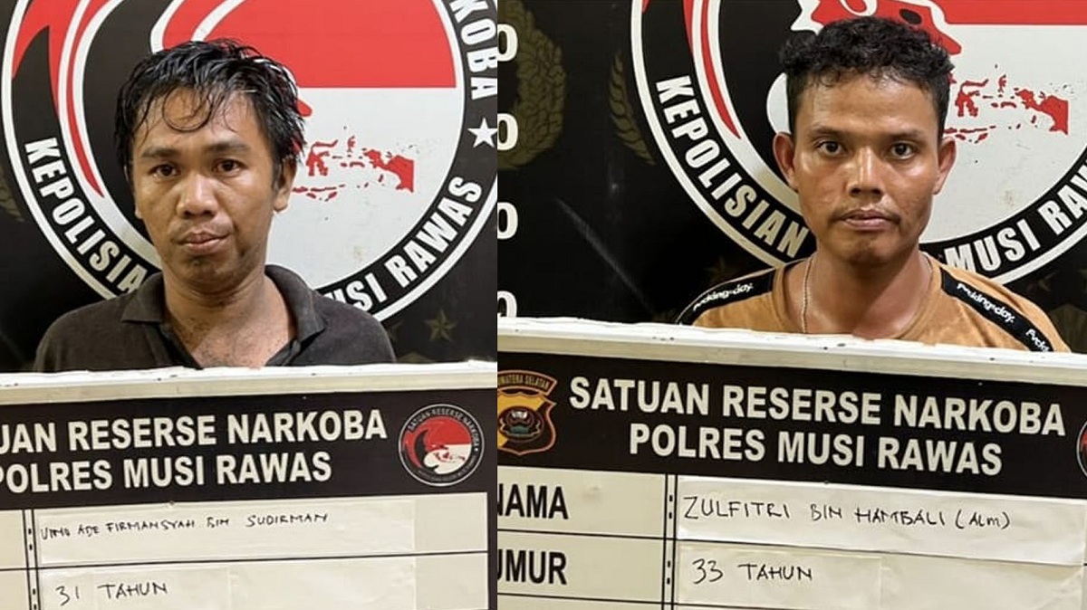 2 Warga Petunang Mura Transaksi Narkoba di Kebun Sawit, Polisi Amankan Puluhan Paket Barang Bukti