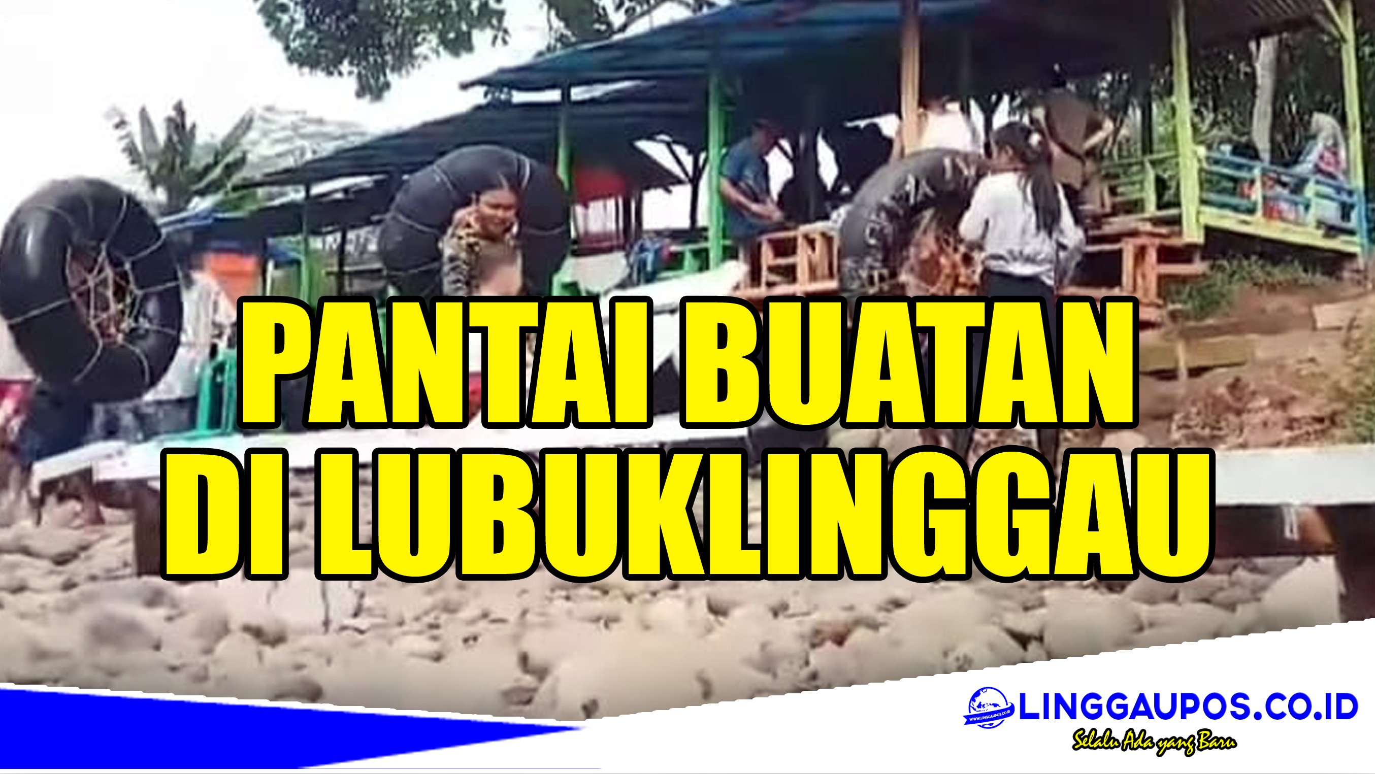 Wisata ke Pantai Buatan di Lubuklinggau, Cukup Modal Rp7.000 Sudah Bisa Berjemur Seperti Turis