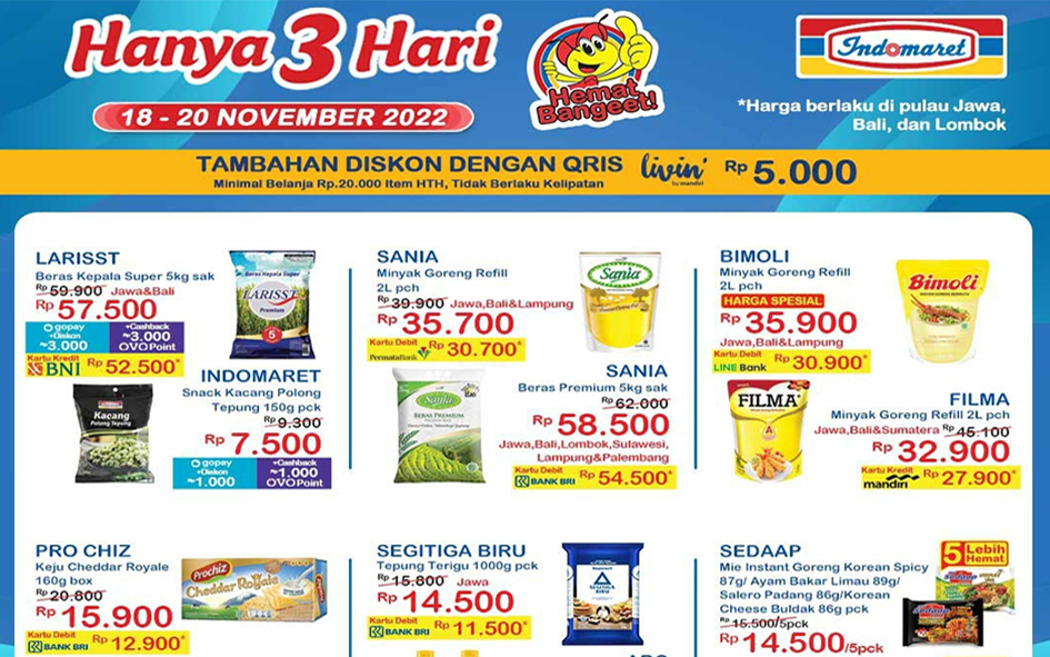 Buruan 18-20 November 2022 Ada Promo Indomaret Minyak Goreng 2L Rp27.900