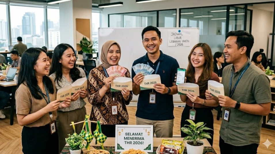 Berdasarkan Masa Kerja, Begini Cara Hitung Nominal THR Lebaran Idul Fitri Karyawan Swasta
