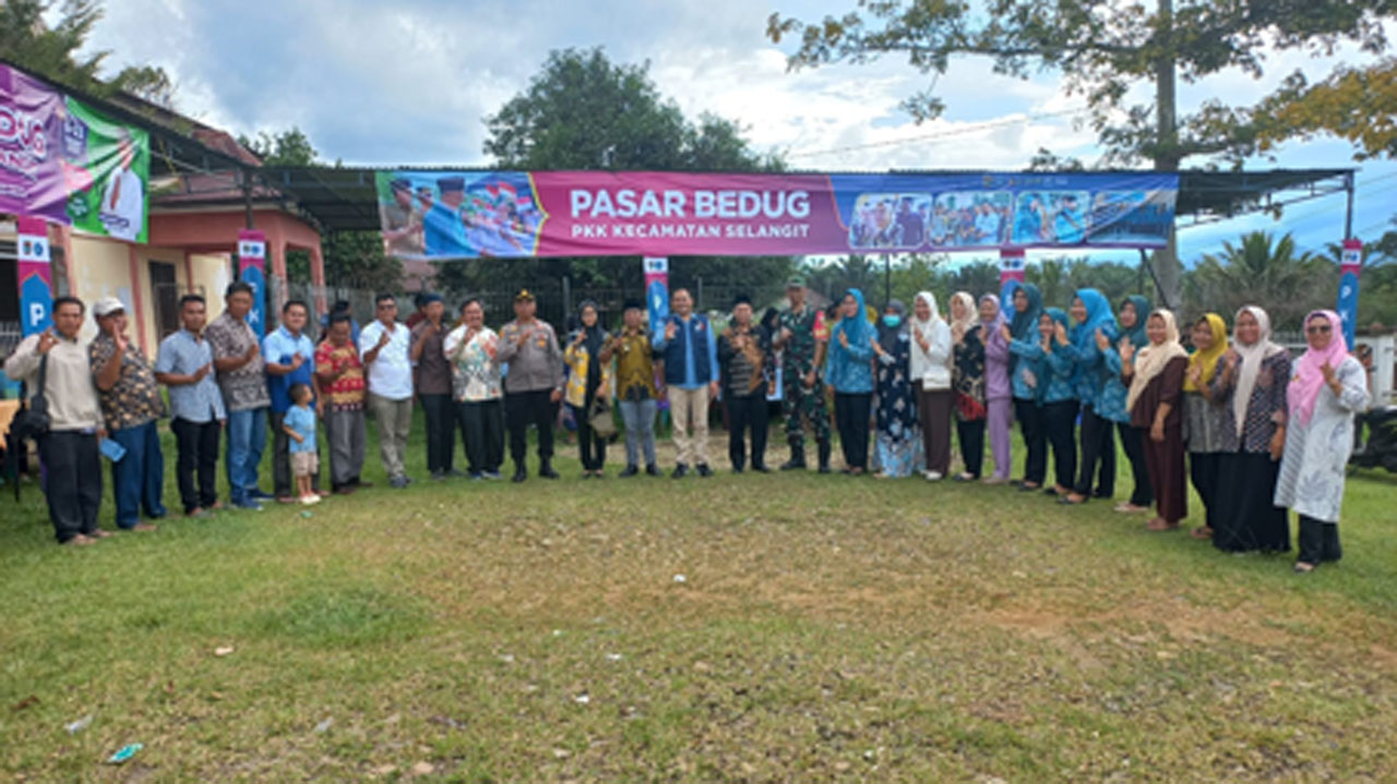 Buka Pasar Bedug di Kecamatan Selangit Musi Rawas, Ini Harapan Camat Misbahuddin Lubis